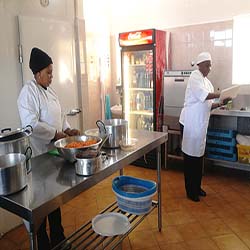 Preparing food for patients
